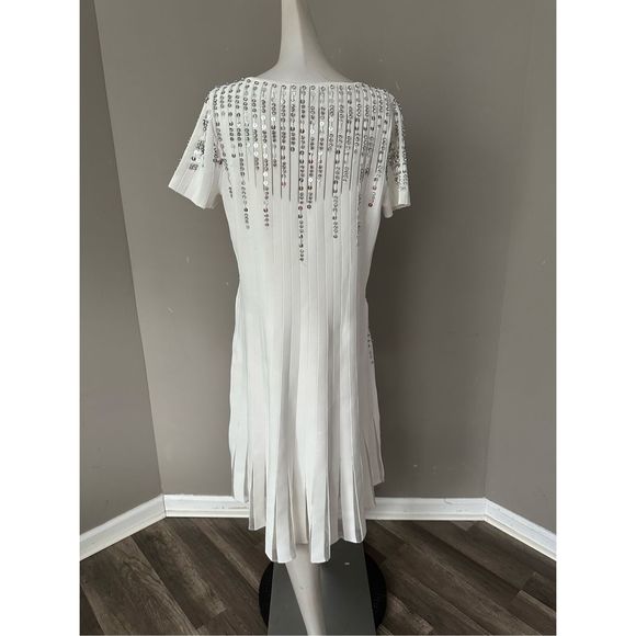 Reem Acra Crystal-Embellished Fit & Flare Dress Size XL $2295 - Picture 10 of 14